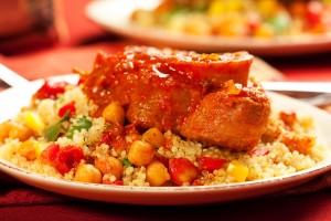 Couscous tunisien à la viande 