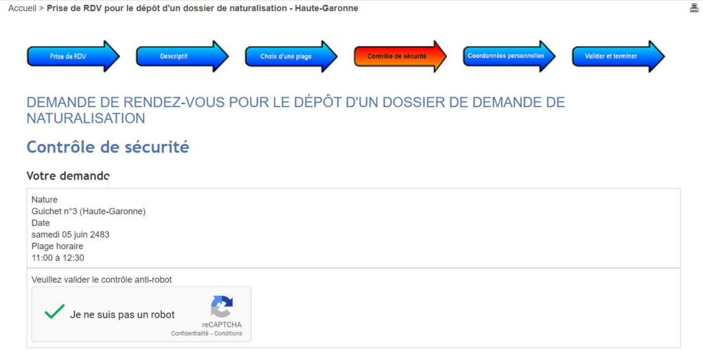 462 ans pour un rendez-vous de naturalisation