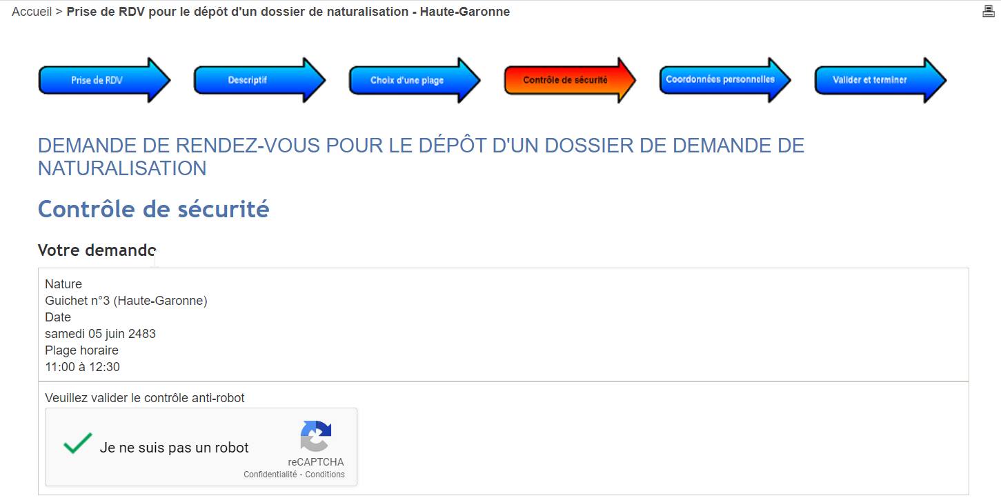 Demande de naturalisation française : 462 ans pour un rendez-vous