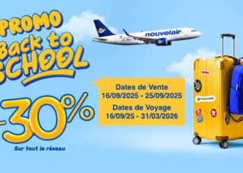 30% de réduction sur le réseau Nouvelair pour la rentrée scolaire
