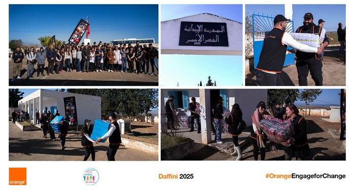 La Fondation Orange Tunisie et l’association «Un enfant, Des Sourires» renouvellent l’action solidaire «Daffini» à Nebeur, au Kef